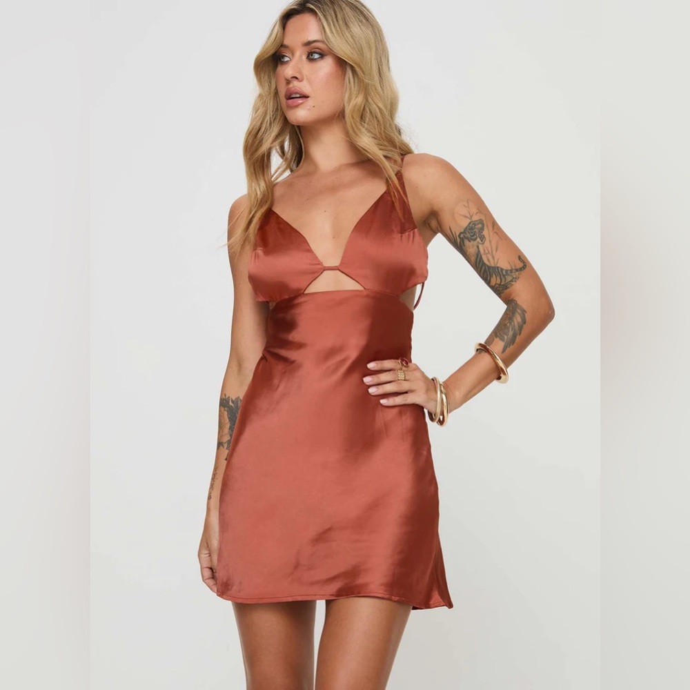 Princess Polly Alexo Mini Dress Rust